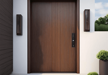 Walnut American Steel Door
